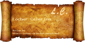 Locher Celerina névjegykártya